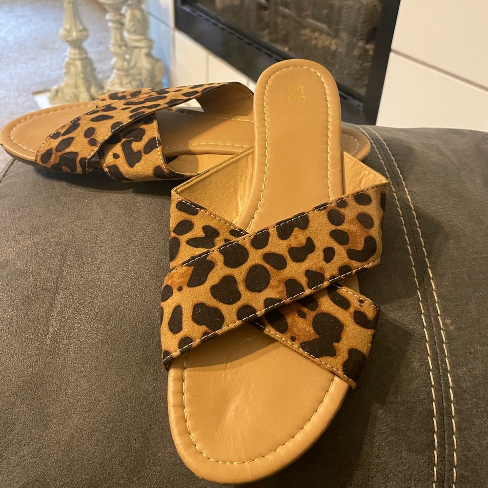Leopard Sandals